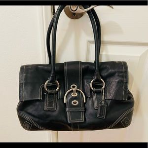 Black Coach Purse with dust bag